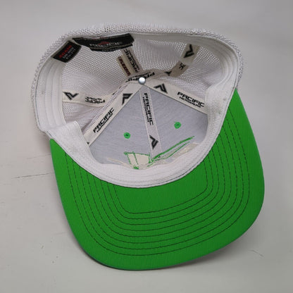 RBC Rock Bottom Custom LLC Fitted Mesh Back Trucker Hat Green 6 7/8-7 3/8