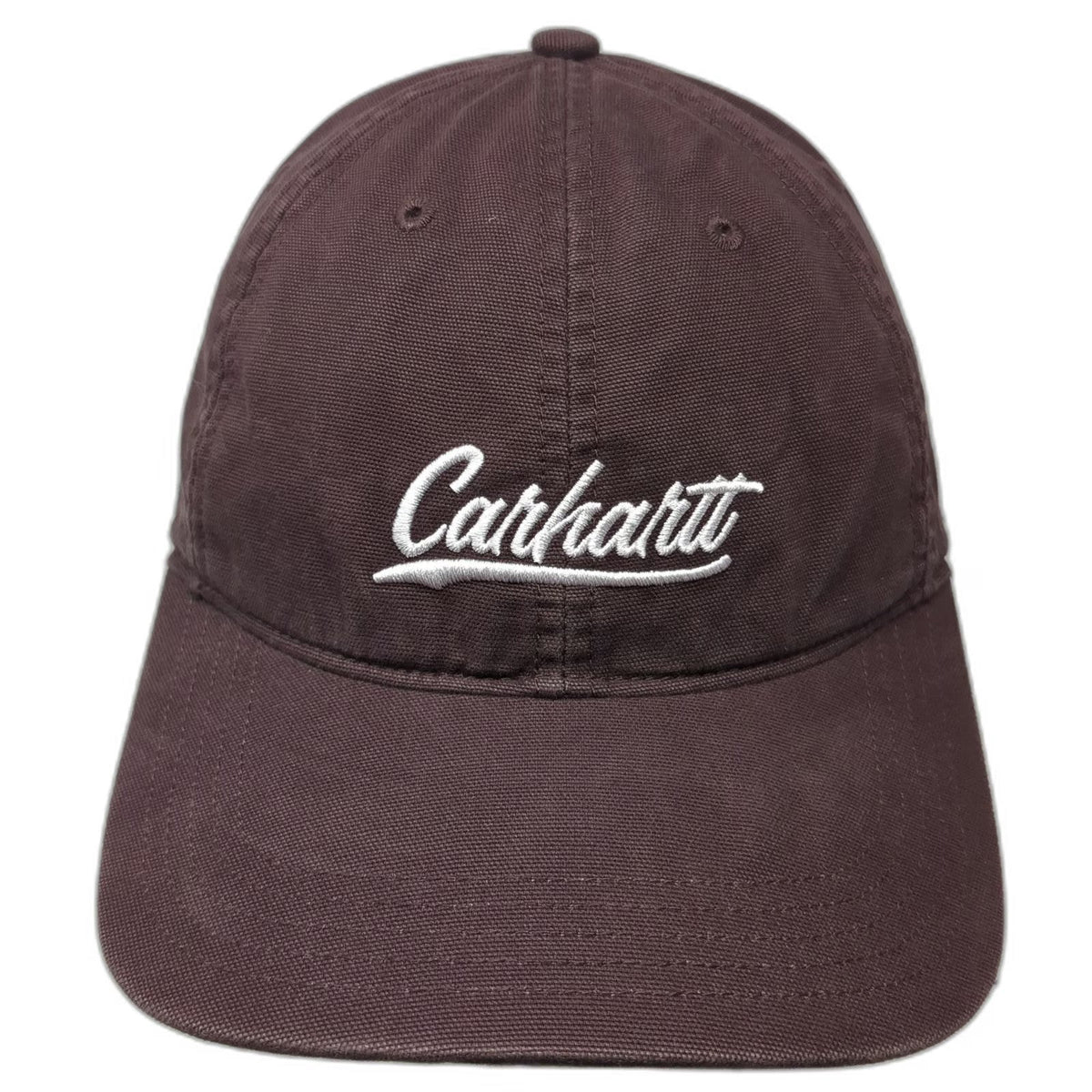 Carhartt Baseball Cap Red One Size Script Logo Canvas Slideback Workwear Hat