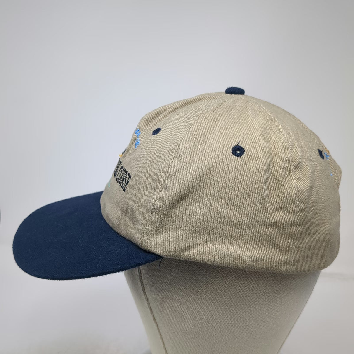 KC Caps HeadShot Baseball Cap Brown OSFM Furnace Creek Golf Course Slideback Hat