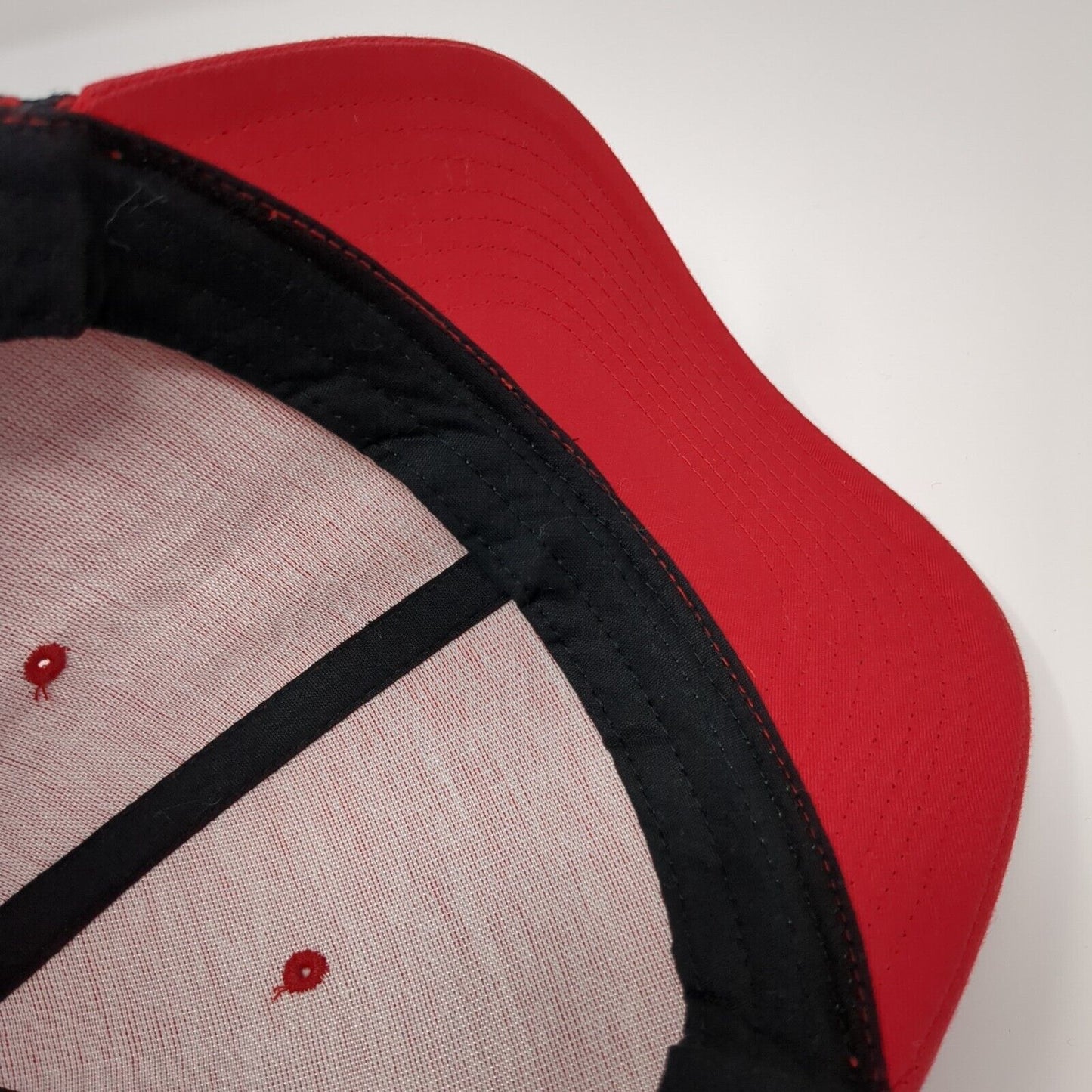 Richardson 112 Snapback Mesh Back Trucker Hat Red OSFA Colorblock