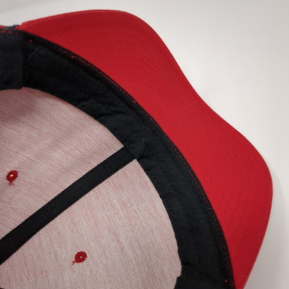 Richardson 112 Snapback Mesh Back Trucker Hat Red OSFA Colorblock