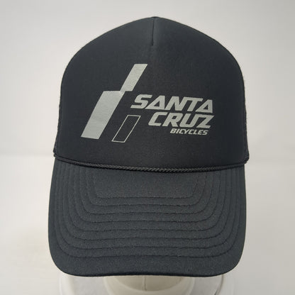 Santa Cruz Bicycles Snapback Mesh Back Trucker Hat Black One Size Nissin