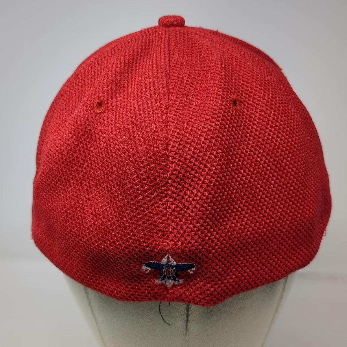 Camp Easton Boy Scouts of America Red Blue Baseball Cap Hat L Mesh Flag Logo
