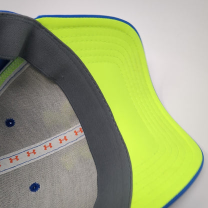 Under Armour Fitted Baseball Cap Blue Large Lightweight Embroidered 6 Panel