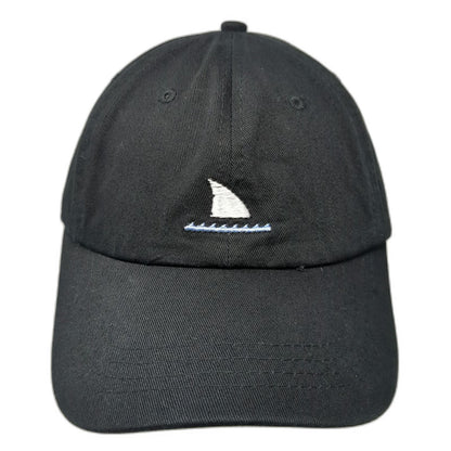 Sand Cloud Baseball Cap Black One Size Shark Fin Adjustable Slideback Hat