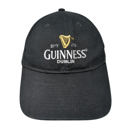 Guinness Dublin Est 1759 Slideback Hat Black 59cm Adjustable Embroidered