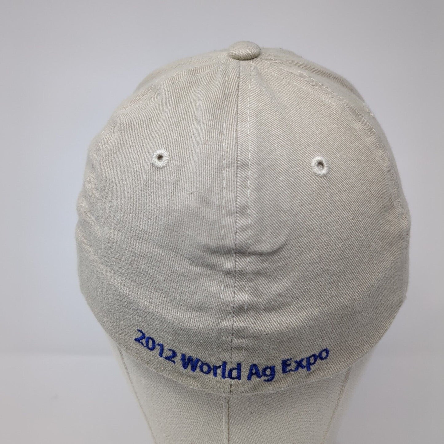 New Holland Agriculture Fitted Hat Tan L-XL Solid 2012 World Ag Expo