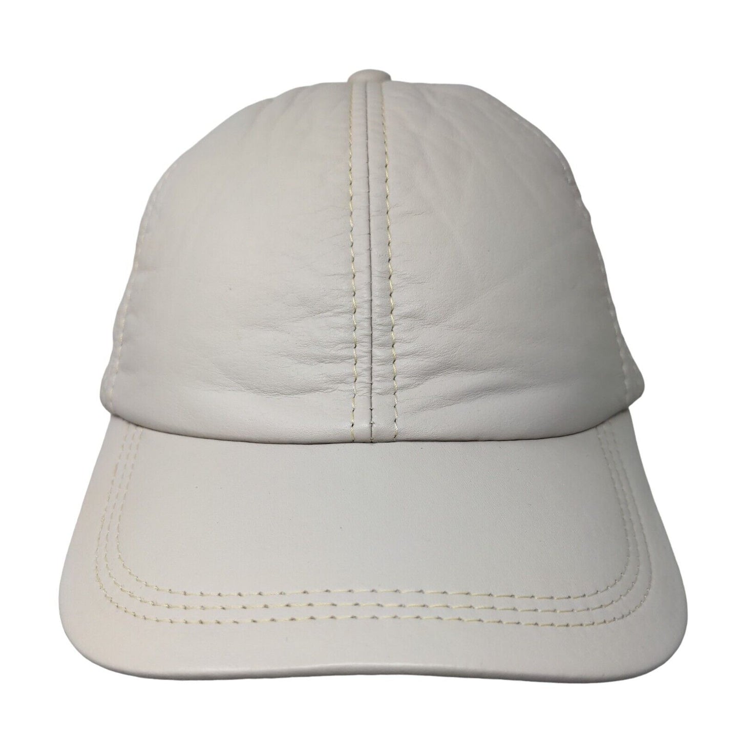 Antilope Cueros Slideback Hat Tan One Size Striped Trim Blank 6 Panel