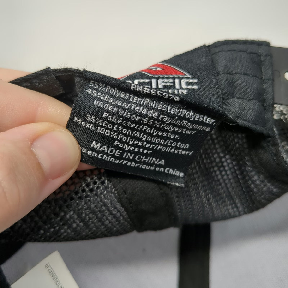 Pacific Headwear Trucker Hat Black One Size Snapback MVE Embroidery Mesh Back