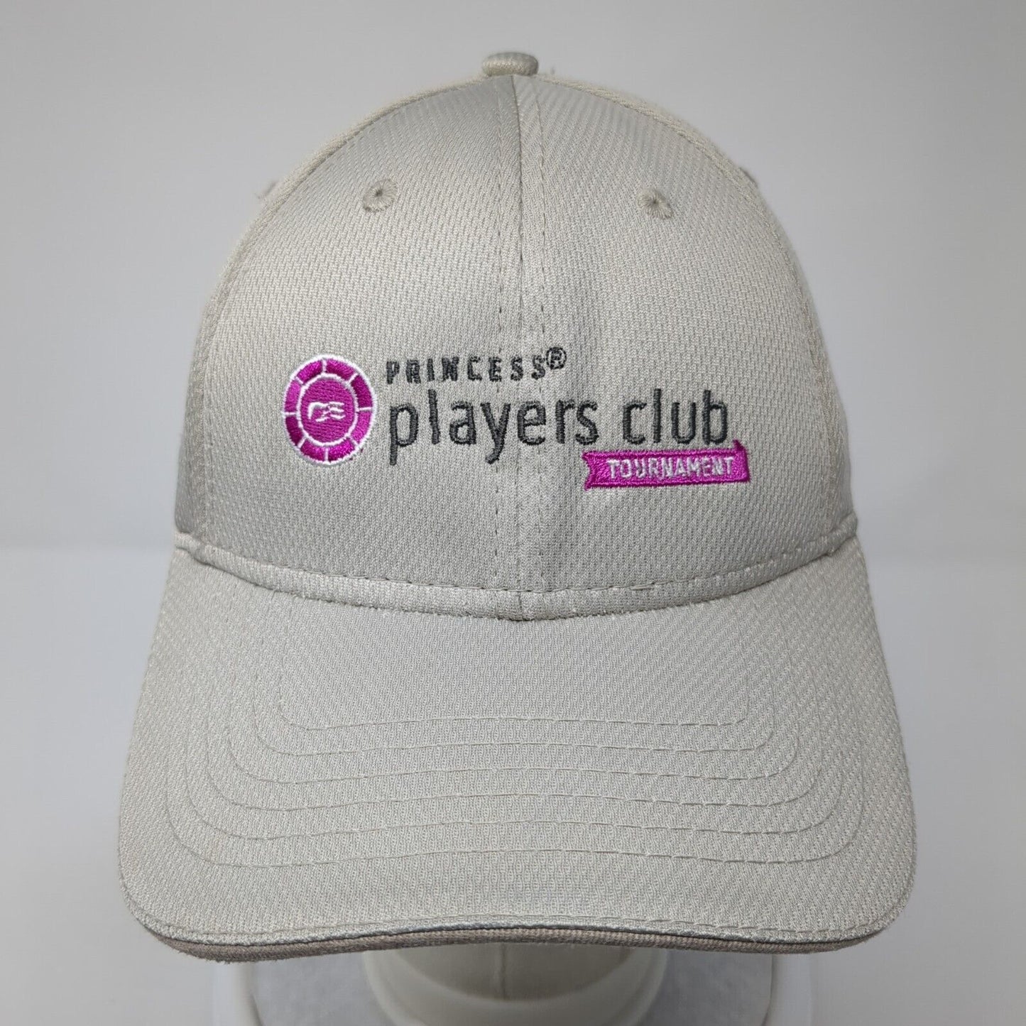 Princess Players Club Tournament Strapback Hat Tan One Size Adjustable