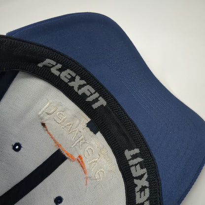 Flexfit Baseball Cap Blue Size XL Hawkeye Elecnor Group Mesh Back Stretch Hat