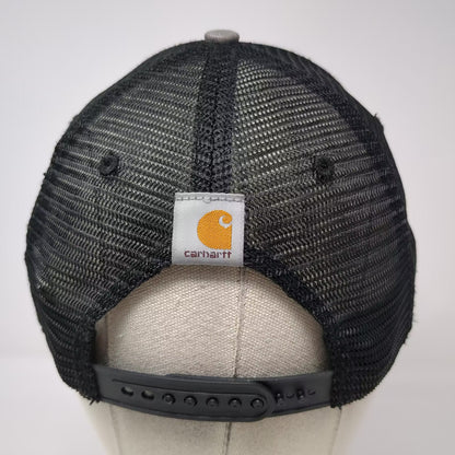 Carhartt Gray Trucker Hat One Size Mesh Snapback Workwear Embroidered Patch