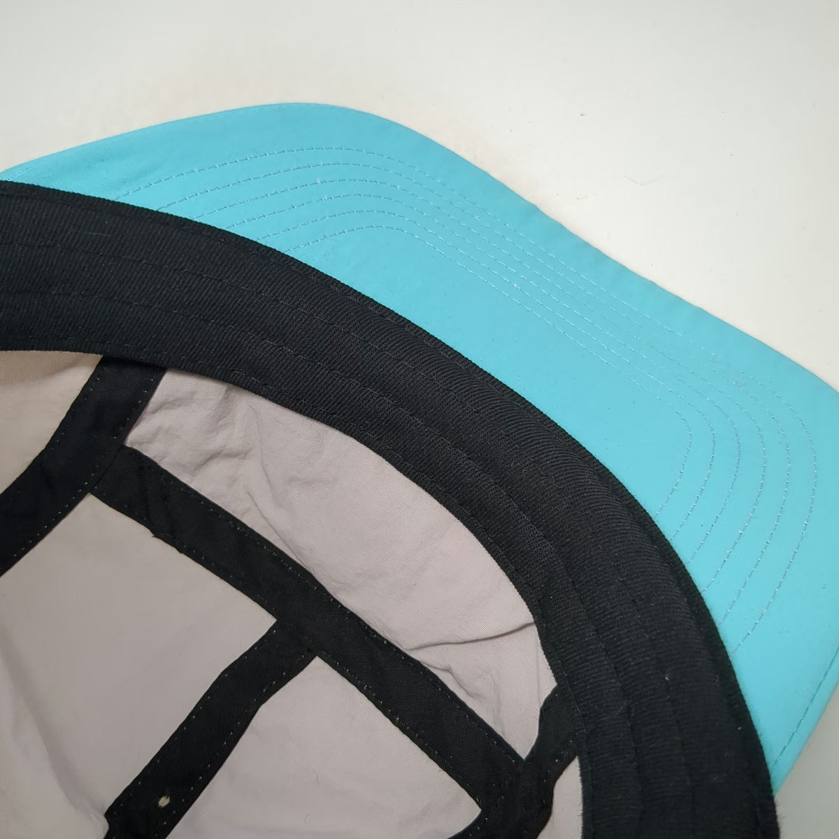 The Dome Swap 5 Panel Gray Blue Magoo Skier One Size Slideback Flat Brim Hat