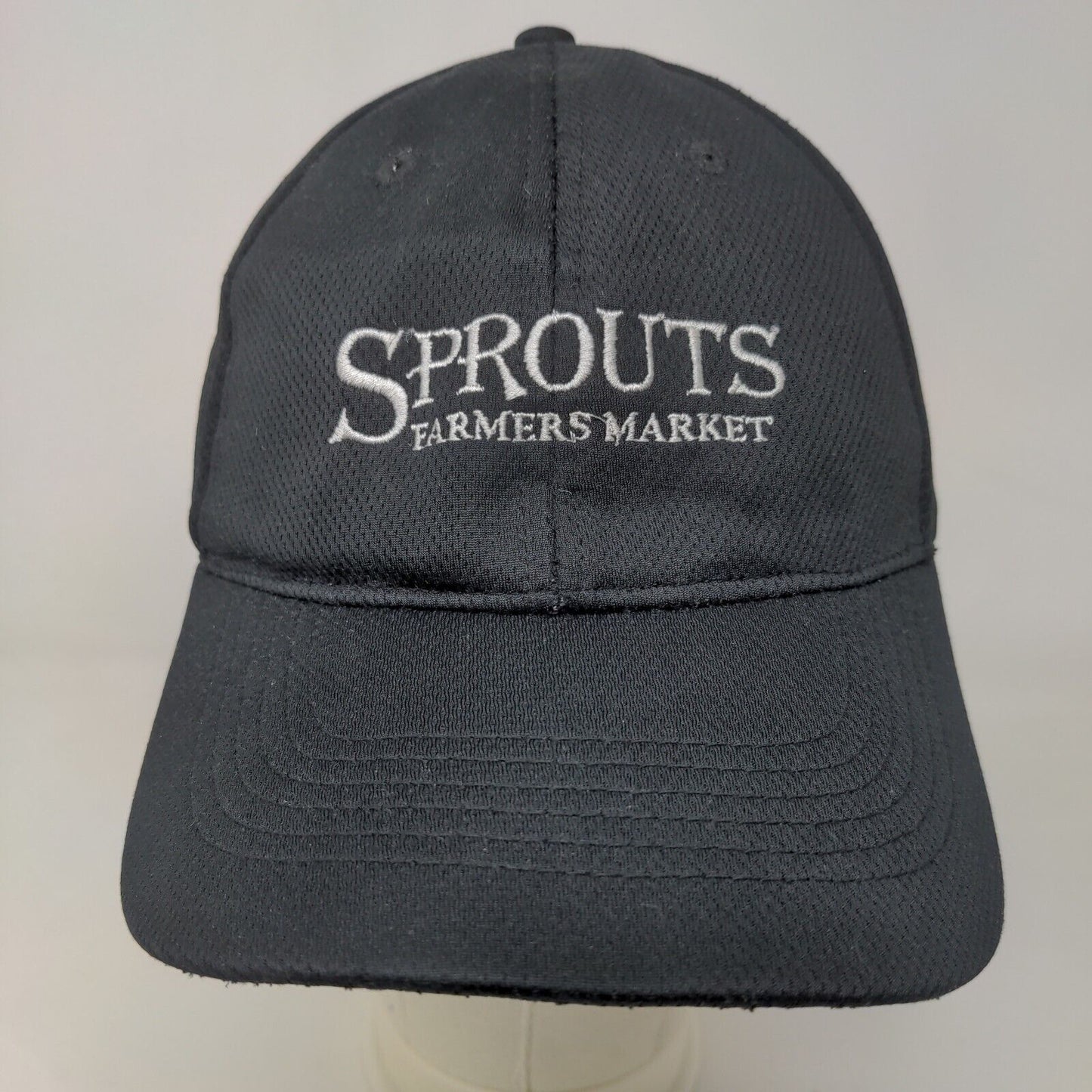 Sprouts Farmer's Market Men's Strapback Hat Black Adjustable Embroidered Logo