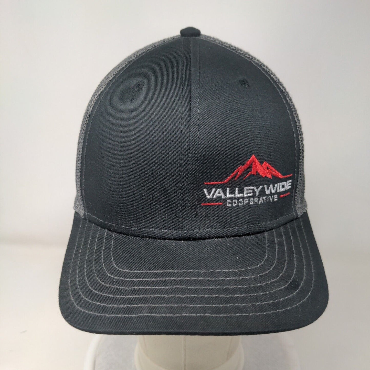 Valley Wide Cooperative Snapback Trucker Hat Black OSFM Mesh Back Otto