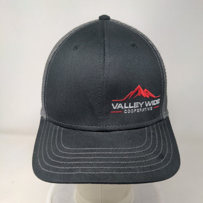 Valley Wide Cooperative Snapback Trucker Hat Black OSFM Mesh Back Otto
