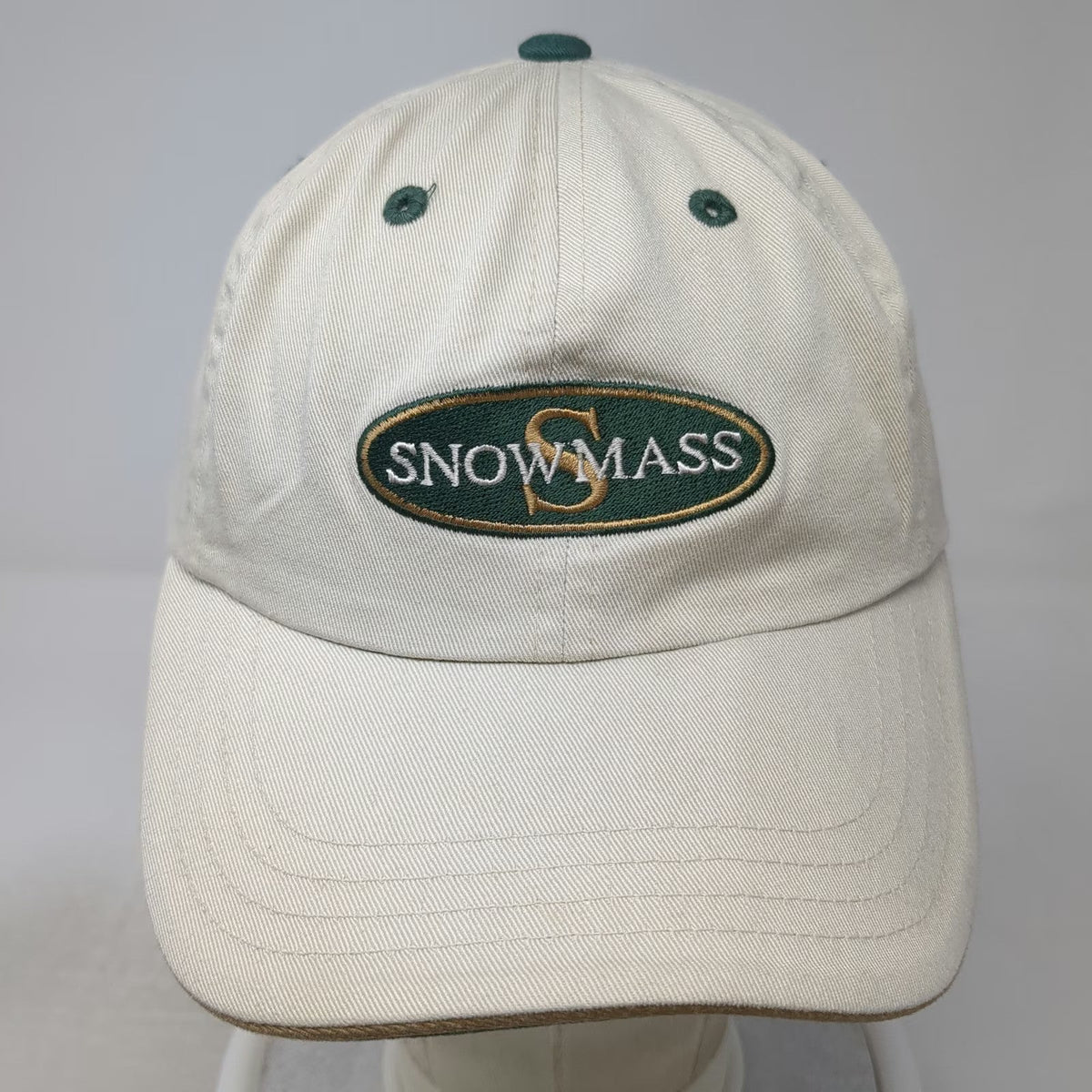 Imperial Snowmass Baseball Cap Beige One Size Green Gold Strapback Cotton Hat