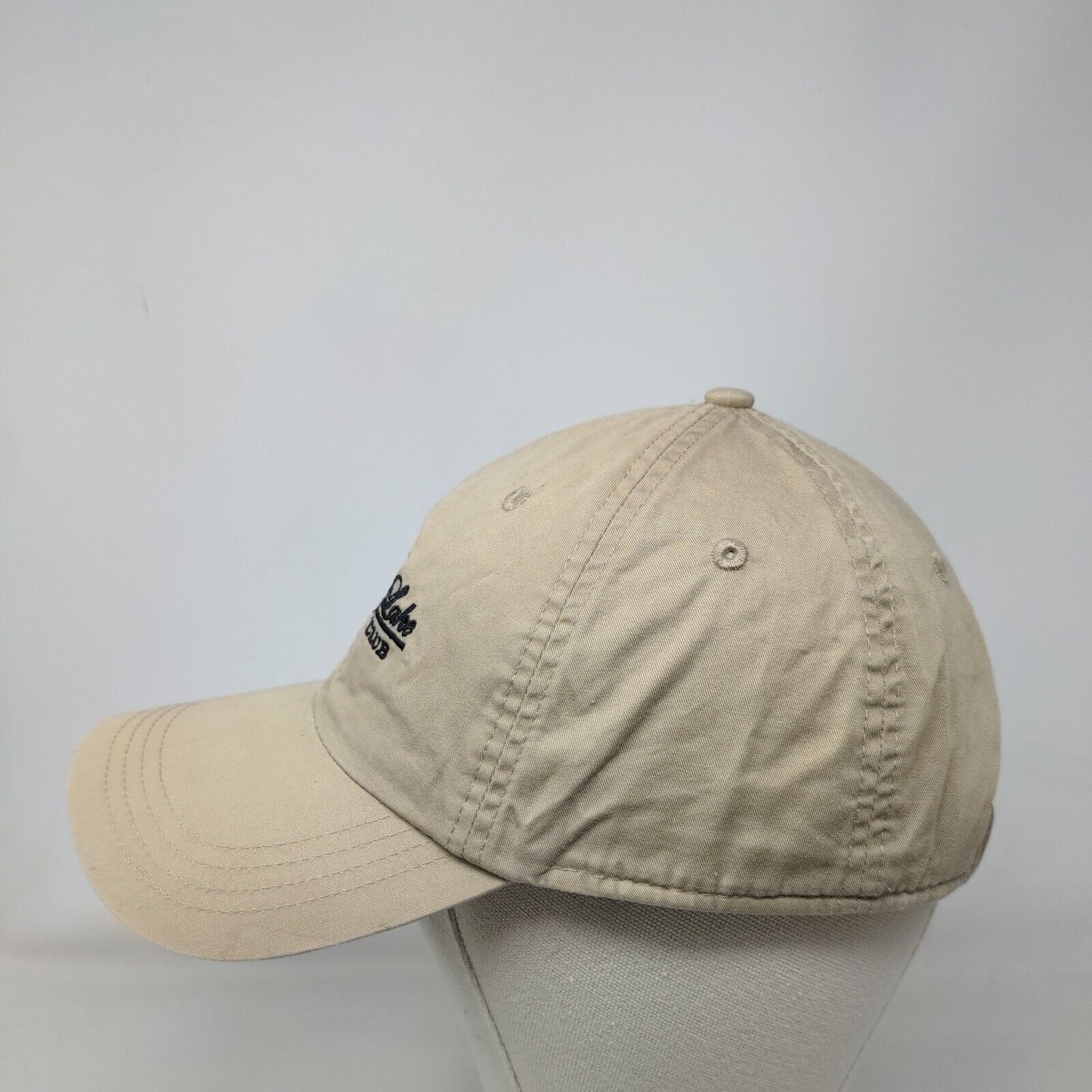 Seminole Lake Country Club Strapback Hat Tan Classic Cut Embroidered