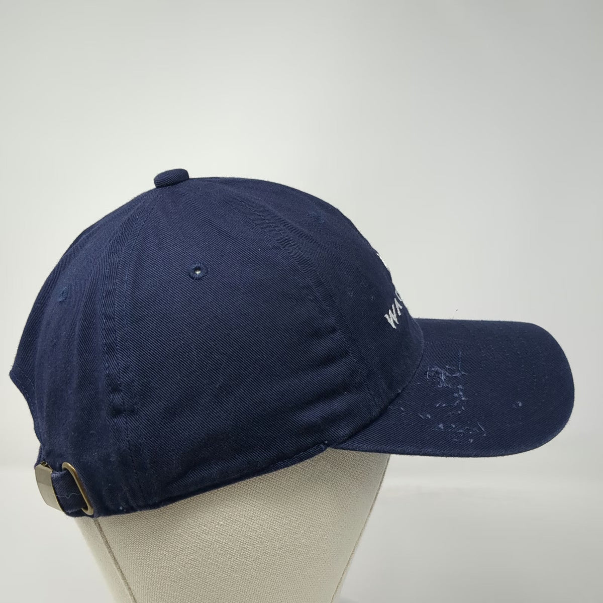 Waymaker Embroidered Logo Baseball Cap Blue OS Cotton Curved Brim Slideback Hat