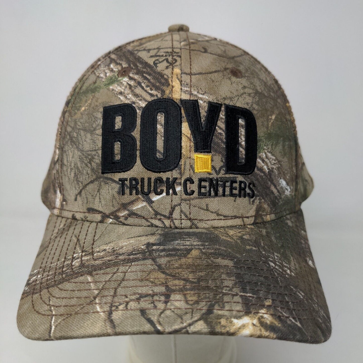 Boyd Truck Centers Men's Snapback Camo Hat Multicolor Embroidered Logo