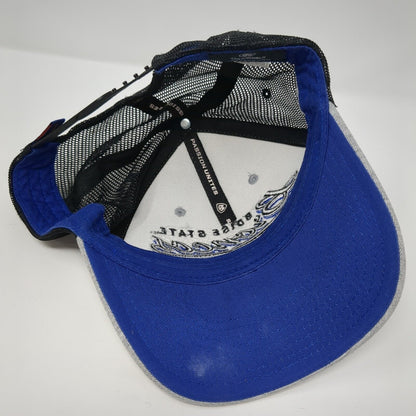 Boise State Broncos Snapback Mesh Back Hat Gray Embroidered Logo NCAA