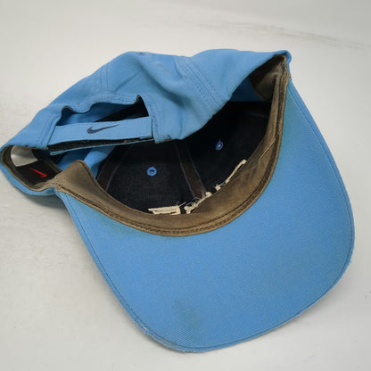 Nike Baseball Hat Blue Adjustable Strapback Embroidered Swoosh Vintage Red Tag