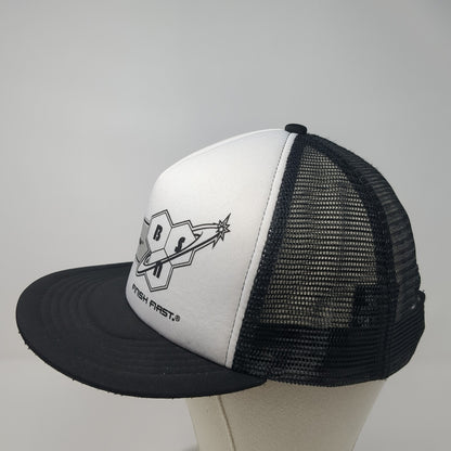 Bodybuilding.com Finish First Trucker Hat Black One Size Adjustable Mesh Back