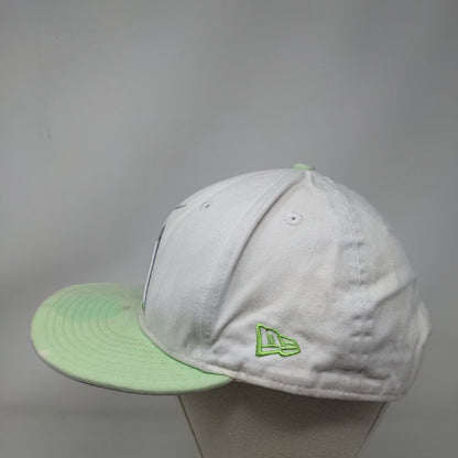 Florida Marlins Snapback Hat White Green New Era 9Fifty Size M/L Embroidered MLB