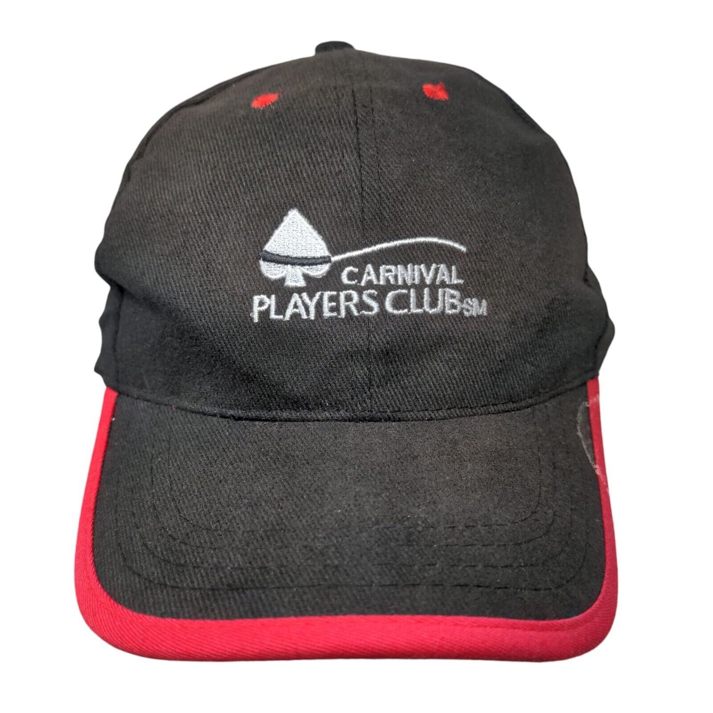 Carnival Players Club Slideback Hat Black One Size Embroidered 6 Panel