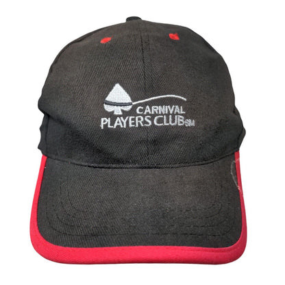 Carnival Players Club Slideback Hat Black One Size Embroidered 6 Panel