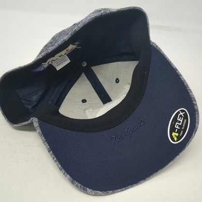 The Game Baseball Cap Gray M Lake Tahoe Bear Red Hut A-Flex Stretch Fitted Hat