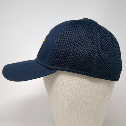 New Era Baseball Cap Blue M Mascot Yellow Jacket Mesh Stretch Fit 39THIRTY Hat