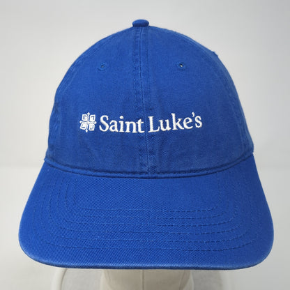Saint Luke's Slideback Hat Blue One Size Adjustable Embroidered Otto
