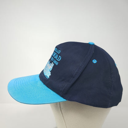Pocatello Railroad Federal Credit Union Snapback Hat Blue OS Adjustable Poppers