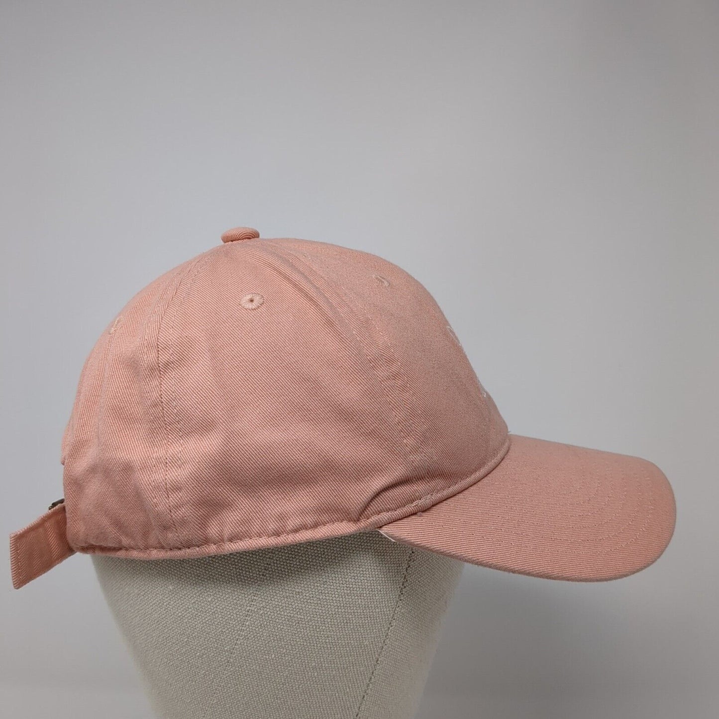 Adidas Slideback Hat Pink One Size Adjustable Embroidered Trefoil 6 Panel Cotton