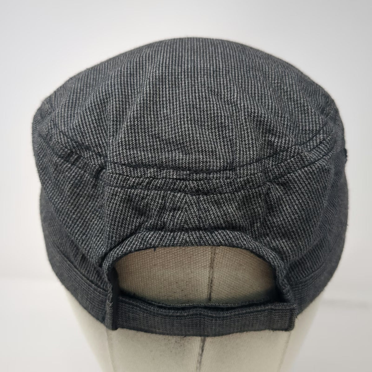 District Army Cap Gray One Size Evans Grain Cotton Adjustable Strapback Hat