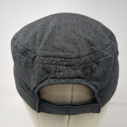District Army Cap Gray One Size Evans Grain Cotton Adjustable Strapback Hat