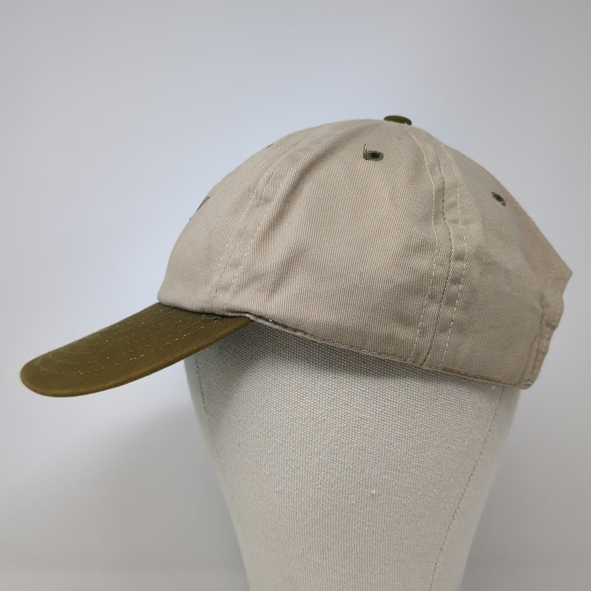 Fairway Blues Baseball Cap Beige Brown One Size Strapback Green Underbrim Golf