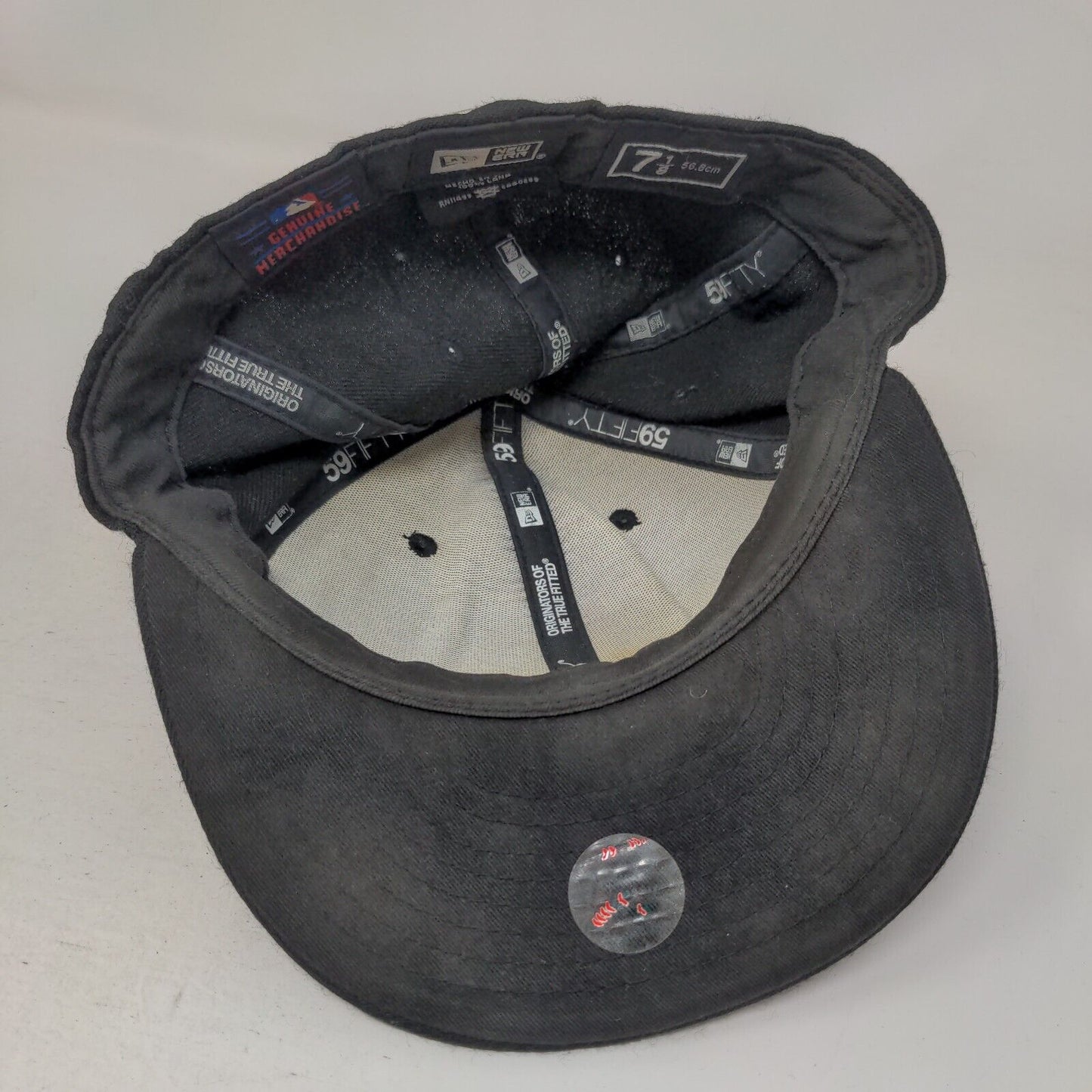 Tampa Bay Rays Fitted Hat Black 7 1/8 Embroidered Logo New Era 59Fifty