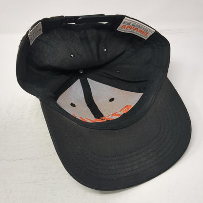 Stihl Snapback Black One Size Orange Embroidered Logo Outdoors Work Apparel Hat