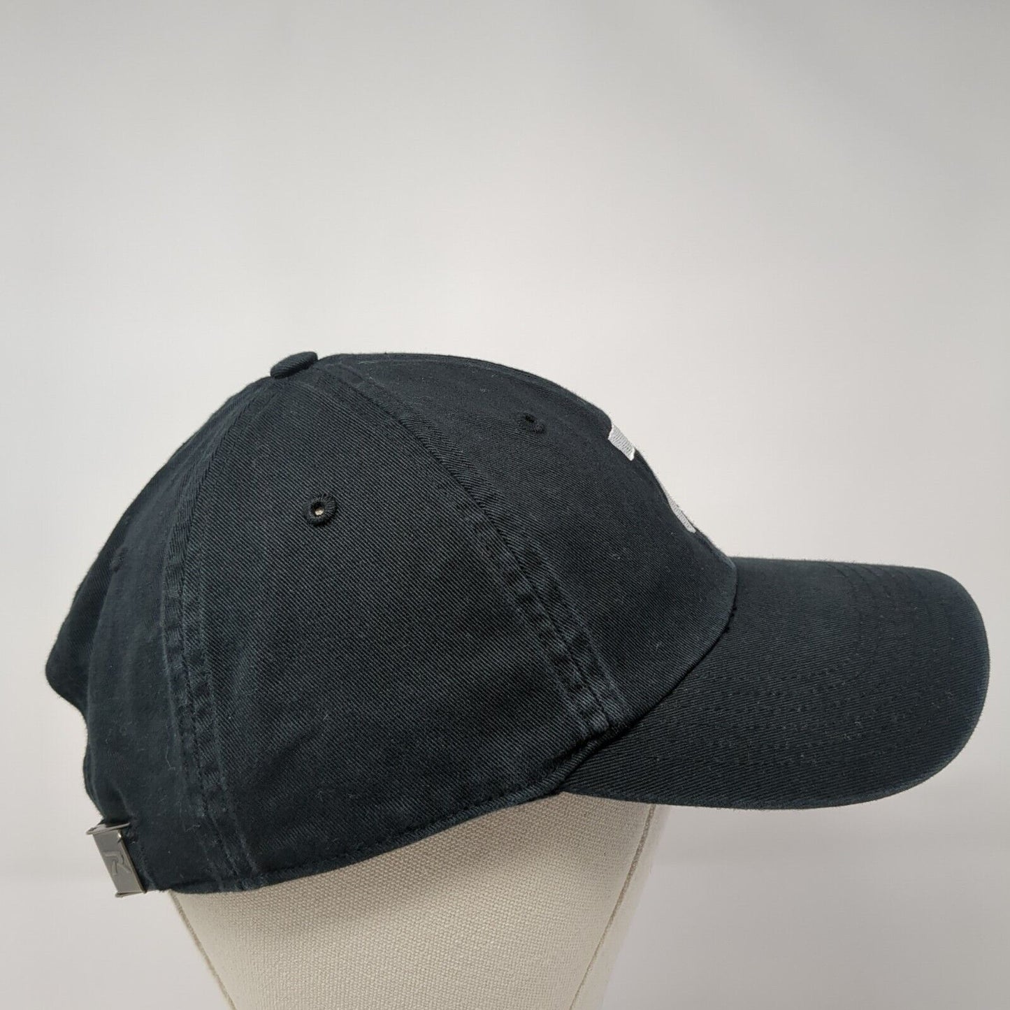 Number 7 Slideback Hat Black M/L Adjustable Vented Holes Richardson Cotton