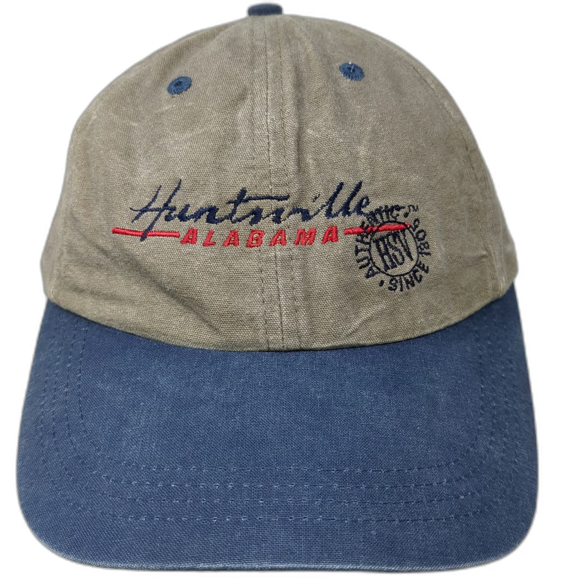 Sportcap Baseball Cap Gray Blue One Size Huntsville Alabama HSV Embroidered Hat