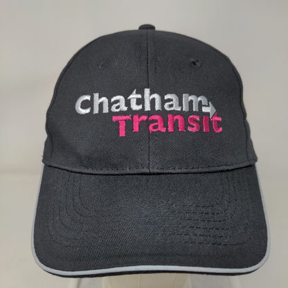 Chatham Transit Strapback Hat Black OSFA Embroidered 6 Panel Hit Wear