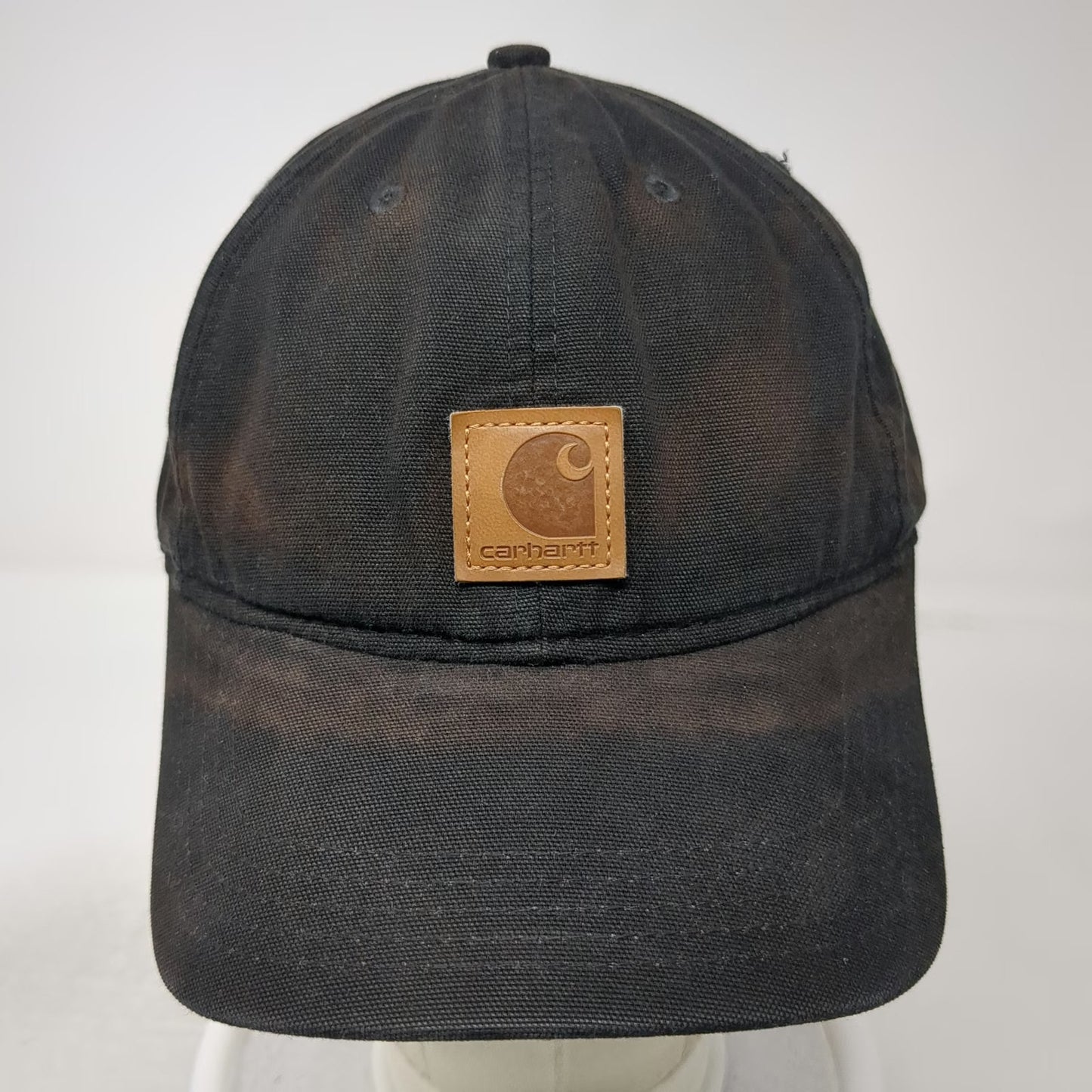 Carhartt Baseball Cap Black One Size Canvas Logo Patch Workwear Strapback Hat