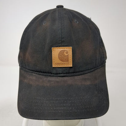 Carhartt Baseball Cap Black One Size Canvas Logo Patch Workwear Strapback Hat
