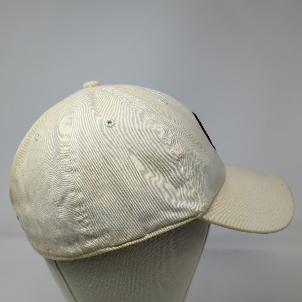 Oklahoma Sooners NCAA Twins Enterprise Cap Beige L Fitted OU Logo Script Cotton