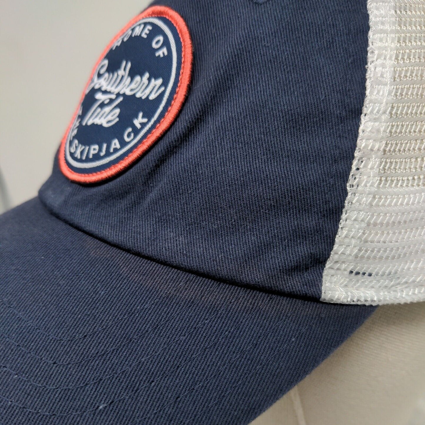 Southern Tide Snapback Trucker Hat Blue One Size Home Of The Skipjack