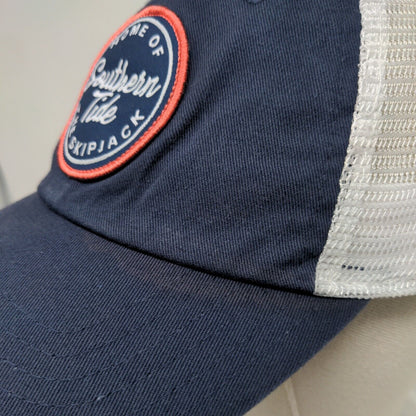 Southern Tide Snapback Trucker Hat Blue One Size Home Of The Skipjack