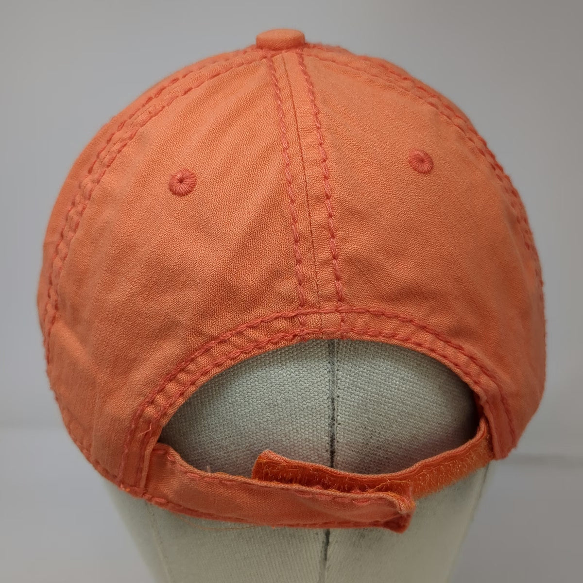 J Hats Baseball Cap Orange One Size Puerto Rico Embroidered Sun Graphic Hat