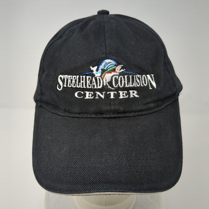 Steelhead Collision Center Strapback Hat Black One Size Fahrenheit